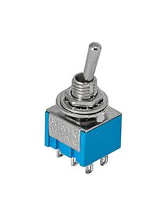Conmutador Palanca 2 ctos, 2 Posiciones YZ181 Azul