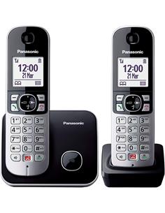 PANASONIC Telefono Inalambrico Duo KX-TG6852 Negro con Plata