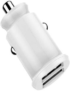 DEVIA Cargador Coche 3.1A Blanco 2XUsb Blanco