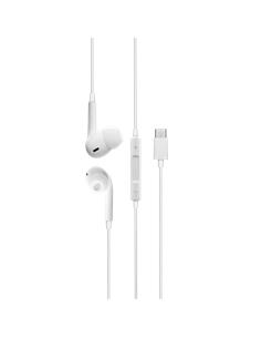 DCU Auricular Estereo Silicona Con Microfono y Control Volumen Blanco Tipo C 34151010