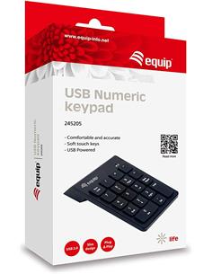 EQUIP Teclado Numerico Con Cable Usb Negro 245205
