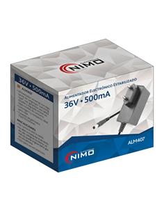 NIMO Alimentador Electronico Estabilizado 36V/500mA ALM407 Conct Jack Hueco 5.5x2.1-2.5x10mm
