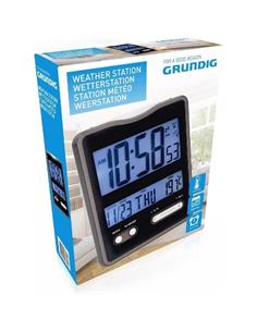 GRUNDIG Estacion Meteorologica Temperatura Interior,º Con Reloj Despertador Con Calendario 07726