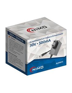 NIMO Alimentador Estabilizado 30V/500mAh Jack Hueco 5.5x2.1x10mm ALM411