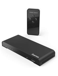 HAMA Switch Hdmi 3 Entradas  4K Ultra Hd Con Mando  00121770