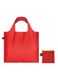 LOQI PU.CA Bolsa Plegable Forma Puro Candy Rojo 50x42Cms/ Hasta 20Kg de Carga