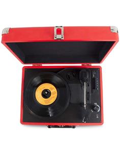 PRIXTON Tocadisco Grabador Con Bluetooth/Usb/Radio Fm VC400 Rojo