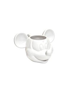 DISNEY Taza Diseño 3D Mickey Mouse Ceramica Blanco