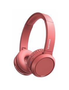 PHILIPS Auricular de Casco Bluetooth TAH4205 Series 4000 Rojo Plegable Con Manos Libres