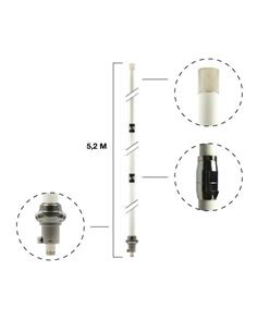 DIAMOND X-510N Antena de Fibra VHF-UHF 5.2mt 8.3/11 Conector N