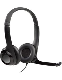 LOGITECH Micro Auricular de Casco Para PC H390 Cable Usb Negro