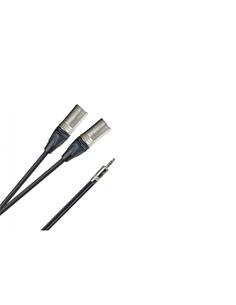 DCU Cable Audio Pro Jack/M 3.5mm Estereo Rean a 2xXLR/M Neutrik 1Mtr 404501