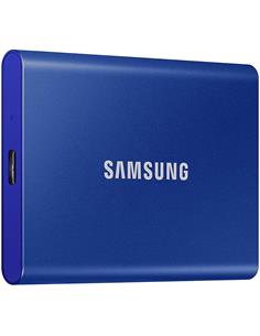 SAMSUNG Disco Duro Externo SSD 1Tb T7 Azul Con Tipo C MU-PC1T0H/WW