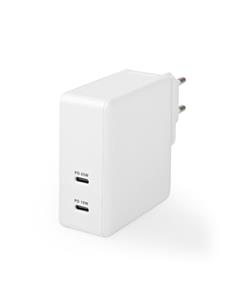 NEDIS Cargador De Red  72W 2xTipo C WCPD65W110WT