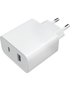 XIAOMI Adaptador Corriente MI Wall Charger 33W Tipo C+Usb Blanco BHR4996GL