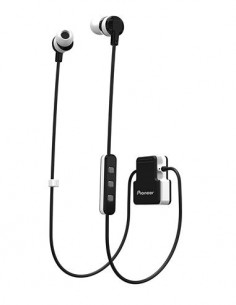 PIONEER Auricular Bluetooth Clipwear SE-CLB5BT Blanco/Negro Resistente a Salpicaduras Con Clip Para
