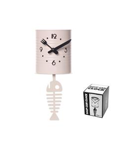 I-TOTAL XL0471 Reloj de Pared Lata de Sopa y Pescado
