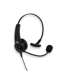 KOMUNICA Casco Monoaural + PTT Solapa Compatible Conexion Tipo Kenwood 2P PGM-20-K