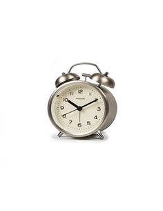 TIMEMARK Reloj Despertador De Campana Metalico Gris Pequeño CL-503