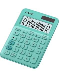 CASIO Calculadora Sobremesa MS-20UC Verde 12 Digitos Solar