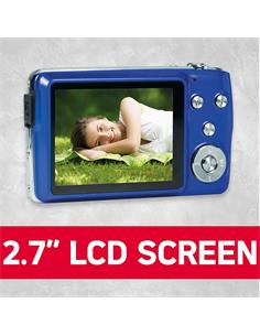 AGFAPHOTO Camara De Fotos Digital DC8200 Azul 18Mp, Full HD Con Tarjeta 16Gb y Funda De Regalo