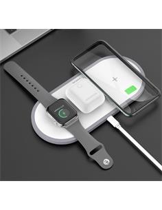 HOCO Cargador Inalambrico 3 En 1 CW24 Para Iphone, Aripods y Iwatch