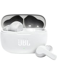 JBL Auricular Bluetooth WAVE 200 TWS Blanco Manos Libres,Con Estuche de Carga 20H
