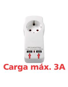 ARCAS Cargador Red 2X Usb 5V/3A Schuko ARC-2USB-3A CAR251