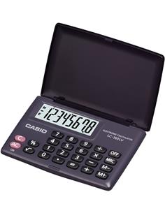 CASIO Calculadora 8 Digitos LC-160LV-BK-W Con Tapa Negra