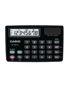 CASIO Calculadora 8 Digitos Solar SL-787TV  Negra