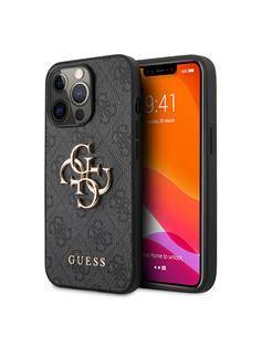 GUESS Carcasa Iphone 14 Trasera 4G Gris Con Logo