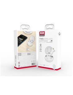 XO Mini Auriculares Bluetooth TWS Blanco XO-X7 + Base de Carga