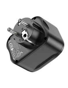 HOCO Enchufe 1 Toma Con 3xUsb+1xTipo C NS3 4000W Negro