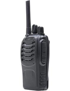 PNI R40 PRO Pack de 2 Walkies PMR 16 canales con Microauriculares, cargador de base, 10km.