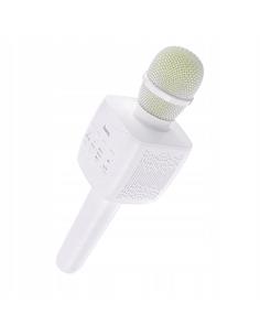 HOCO Microfono Karaoke Bluetooth Blanco Con Altavoz Incorporado BK5 Usb,Aux In