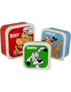 OUT OF THE BLUE Kit de 3 Fiambreras Asterix,Obelix y Idefix