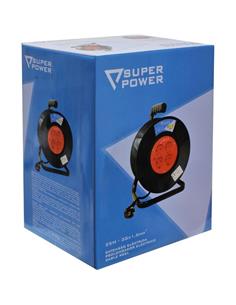 SUPER POWER Enrollador De Cable 25Mtrs C-56732