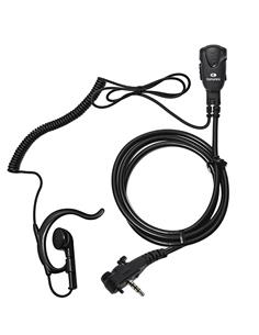 KOMUNICA Micro Auricular PWR-PRO-VX351 Cable Rizado Con Soporte Oreja Para Vertex VX-351