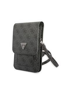 GUESS Bandolera Para Movil Con 4 Ranuras Para Tarjetas Gris  Con Logo Triangle GUWBP4TMGR