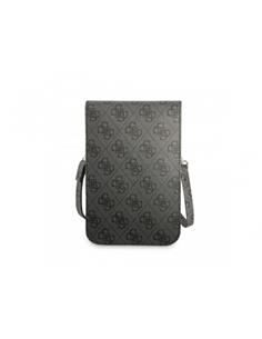 GUESS Bandolera Para Movil Con 4 Ranuras Para Tarjetas Gris  Con Logo Triangle GUWBP4TMGR