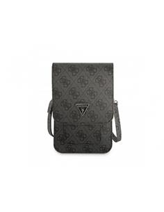 GUESS Bandolera Para Movil Con 4 Ranuras Para Tarjetas Gris  Con Logo Triangle GUWBP4TMGR