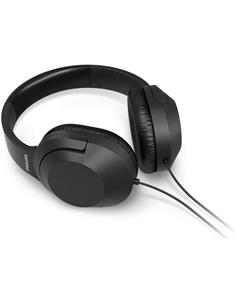 PHILIPS Auriculares de Casco Negro de Cable 2mtrs TAH2005