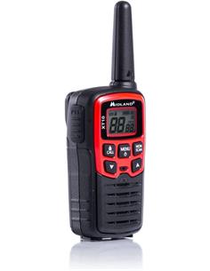 MIDLAND Pareja Wakies PMR446 XT10 4Km/16 Canales Negro/Rojo