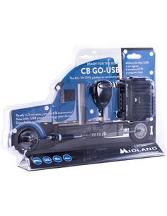 MIDLAND Pack Emisora Móvil CB GO-USB Midland M-Mini USB +Antena LC29 +Base Magnetica
