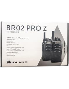 MIDLAND Pack 2 Unidades Walkies BR02 PRO Z 16 canales 10Km amp 4w