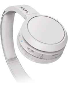 PHILIPS Auricular de Casco Bluetooth TAH4205 Series 4000 Blanco Plegable Con Manos Libres