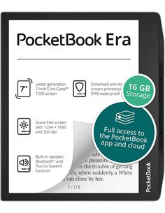 POCKETBOOK Libro Electronico ERA 7" 16GB,Bluetooth,SmartLight,Altavoz Plata