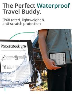 POCKETBOOK Libro Electronico ERA 7" 16GB,Bluetooth,SmartLight,Altavoz Plata
