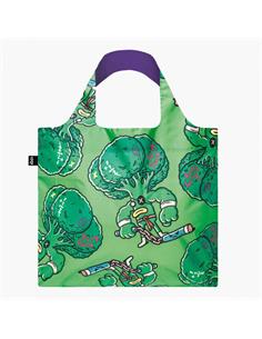 LOQI BR.EG Bolsa Plegable Brosmind Eat Your Greens 50x42Cms/ Hasta 20Kg