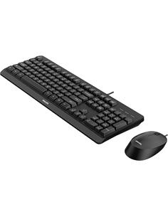 PHILIPS Teclado + Raton SPT6207BL  Negro con Cable